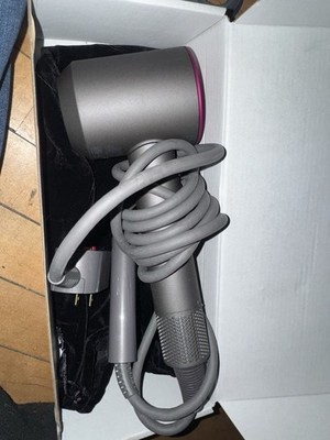 Dyson Supersonic Professional Hair Dryer Gray Pink Diffuser Dryer w/ attachments