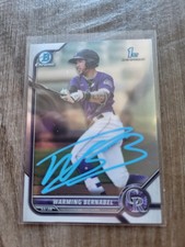 Warming Bernabel Signed 2022 1st Bowman Prospects Baseball Card Rockies #BCP-46