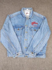 Vintage Planet Hollywood New York Denim Jean Jacket Size Large