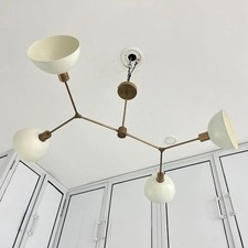 Image of Brass Pendant Light Brass Chandelier Ceiling Light Sputnik Chandelier Fixture