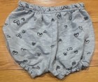Disney Baby Bloomers Gray Heart Print 3-6 Months Elastic Waist Blended Fabric — photo 2