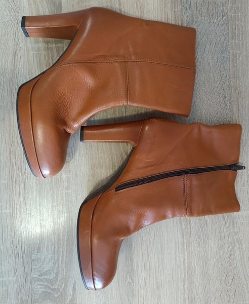 Women Carlo Pazolini Boots Brown Leather 38 #11HK