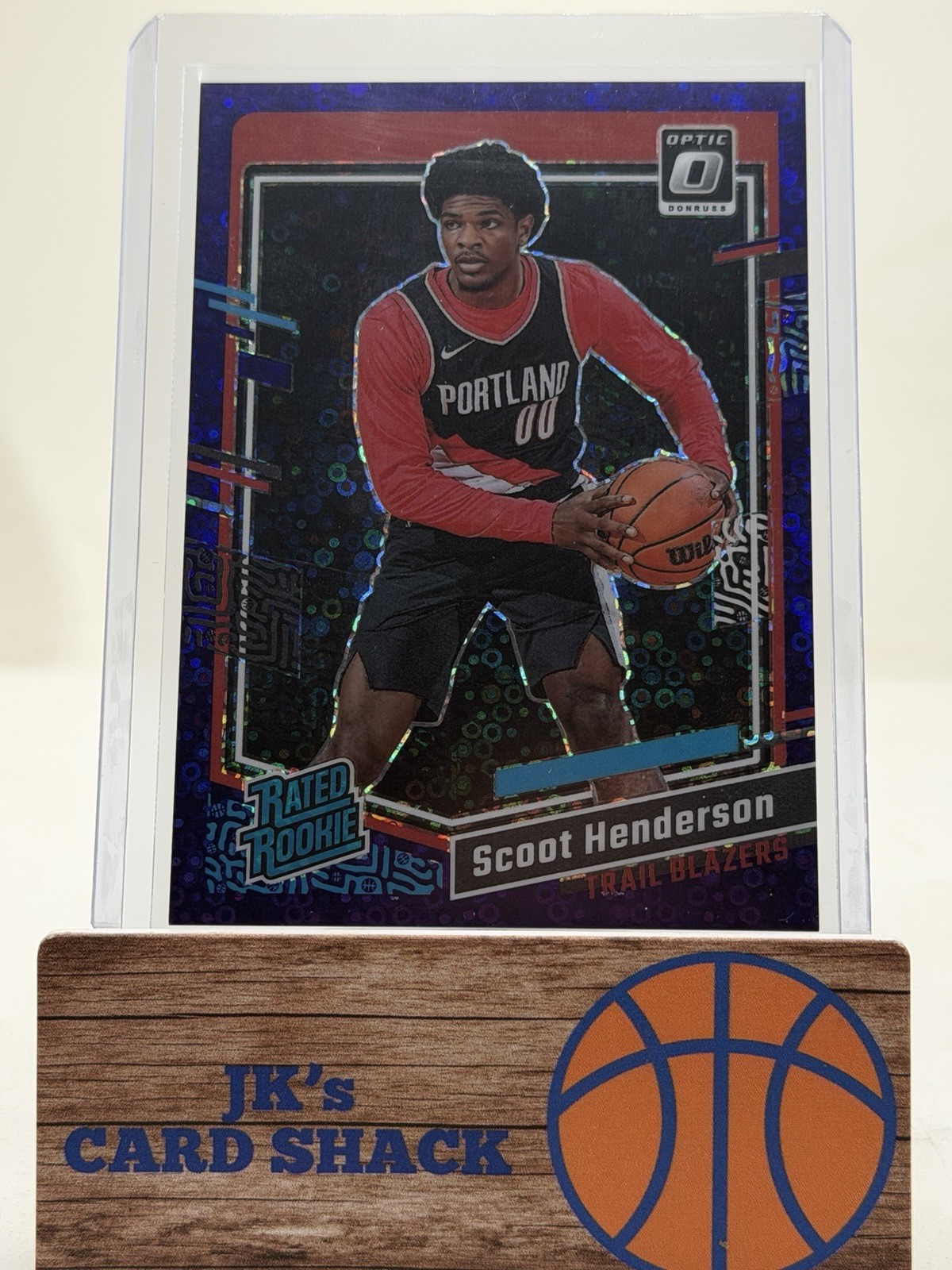 2023-24 Donruss Optic Scoot Henderson Rated Rookie Fast Break Purple /99 #239