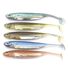 Soft Swimbaits with T-Tail, Fishing Bait for Saltwater & Freshwater Fishing Lure