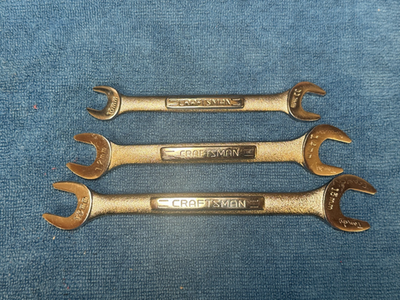 #ad #ad Craftsman USA Double Ended Metric Wrench Set of 3 Lightly Used $35.00