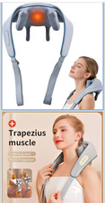 Neck Massager Pain Relief Deep Tissue Neck Massage with Heat Cordless