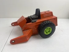 1970's NYLINT pressed steel Road Roller Orange And Green (damaged)