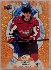 2021-22 Upper Deck Ice Orange Parallel Hendrix Lapierre Rookie #121 Capitals