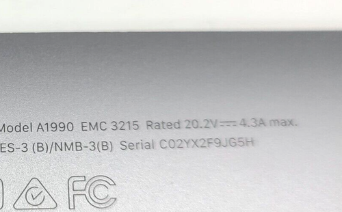 Pantalla LCD Original Apple MacBook Pro 15" 2018 A1990 Plateada - Imagen 18 de 18