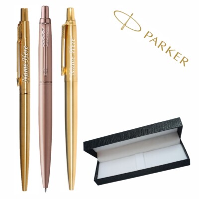 Parker Gravur Jotter Classic Gold Body Kugelschreiber Blaue Tinte Geschenkbox