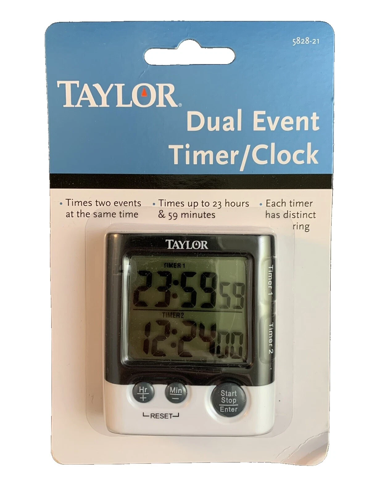 Taylor 白色数码计时器厨房计时器