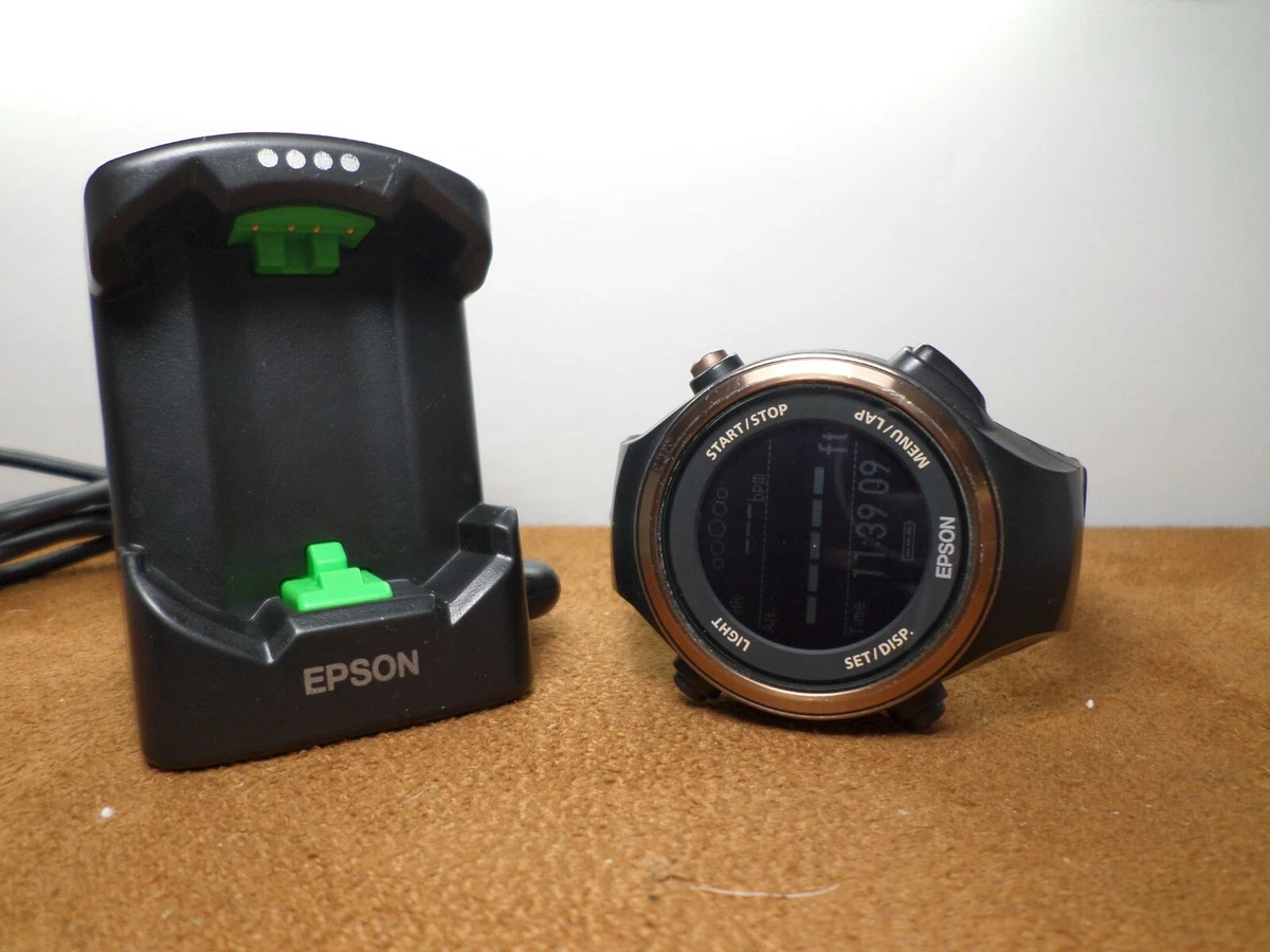 Seiko Epson Runsense GPS Running Watch S85G6 SF-850 Quartz Digital (Black)