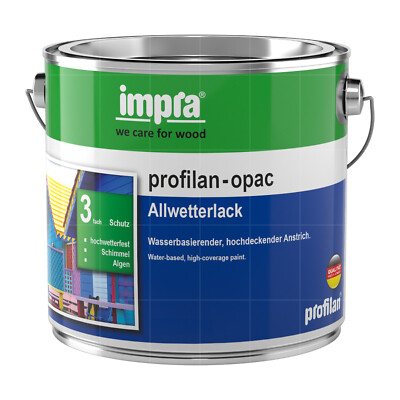 IMPRA Profilan Opac Allwetterlack 10 LTR Decklack Holzschutzlack Wetterschutz