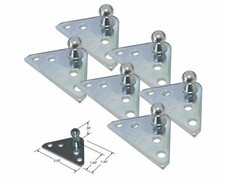 GPB19 - 10MM Ball Stud Bracket for Gas Prop/Strut - Pack of 6