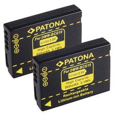 2x Batteria Patona 3,6V 860mAh per Panasonic DMC-ZX1S,DMC-ZX1W,DMC-ZX3,DMC-ZX3A