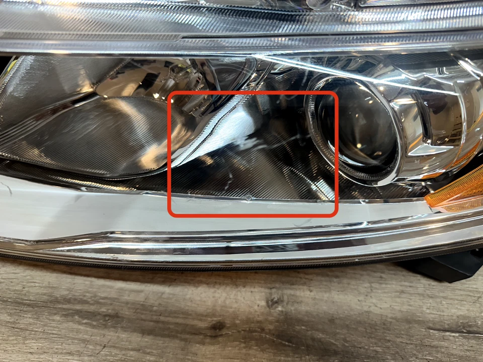 2013-2015 HONDA CROSSTOUR LH HEADLIGHT ASSY OEM - Image 3 of 4