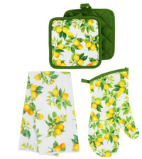 Home Collection Kitchen Linen Oven Mitt, Towels, Pot Holders  You Choose Lemons