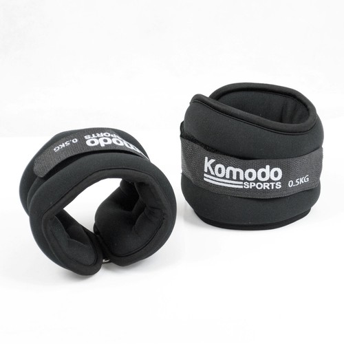 Komodo Ankle Wrist Leg Weights Straps Training Exercise Fitness Running Yoga Gym - Picture 7 of 26