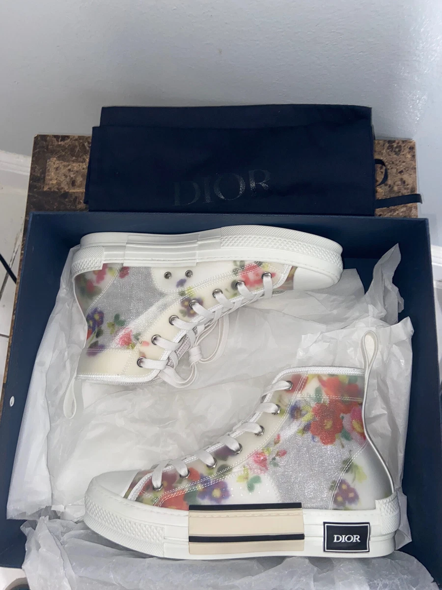 Dior B23 High Top Flowers Oblique Sz 39 | eBay