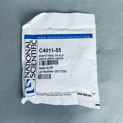 National Scientific Snap-it Seal Cap 11 mm with Slit Total of 600 Caps