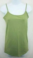 No Boundaries Junior's Olive Green Spaghetti Strap Tank Top Size Small