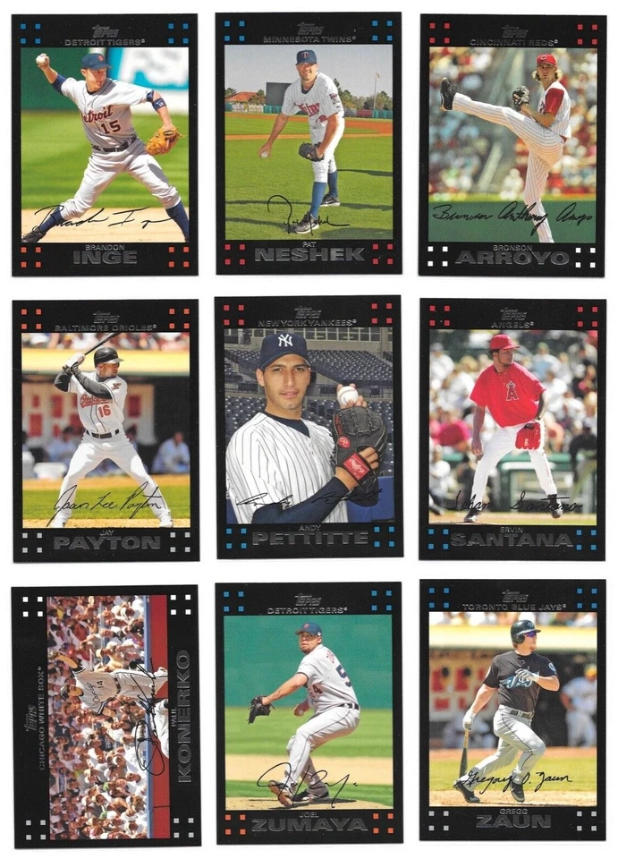 2007 Topps Baseball Trading Cards / You Choose #s 1 - 250 / mb55 - Image 4 of 4