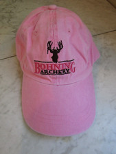 Bohning Archery Embroidered Logo Pink Cotton Adj Baseball Hat Unisex OSFM