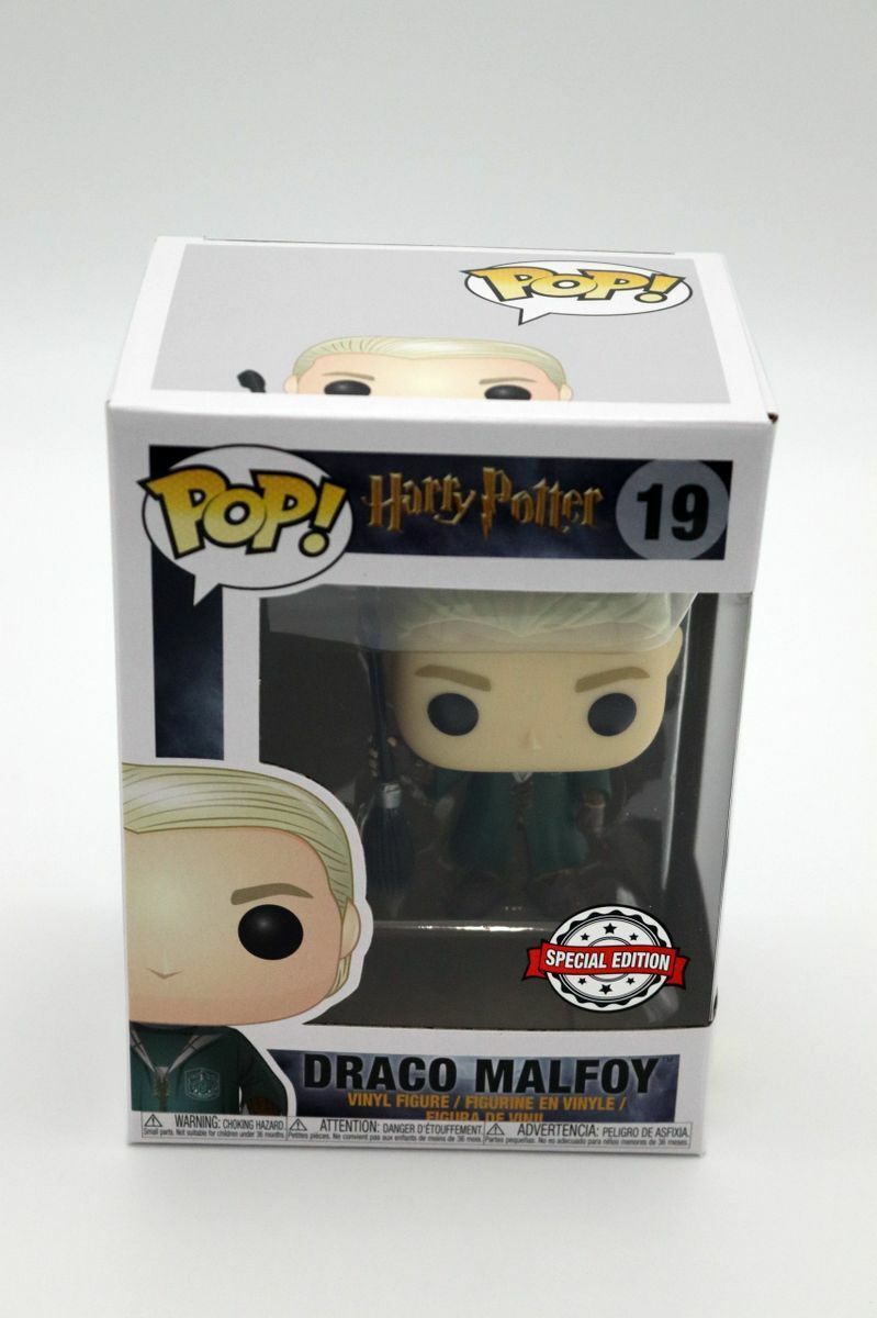 Funko Pop!, Draco Malfoy Quidditch Broom #19, Harry Potter Special  Edition