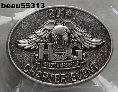  HARLEY DAVIDSON OWNERS GROUP CHAPTER EVENT 2014 HOG VEST JACKET HAT PIN 