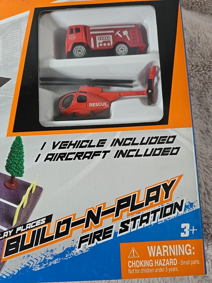 Maisto Fresh Metal 100 Build N Play FIre Station NEW IN BOX! - Image 3 of 4