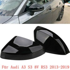 Schwarz Spiegelkappen Außenspiegel Für AUDI A3 8V Sportback S3 RS3
