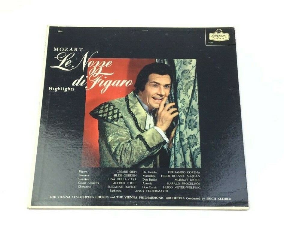 Mozart Le Nozze Di Figaro- Highlights Erich Kleiber Range Record 5439 Free Ship