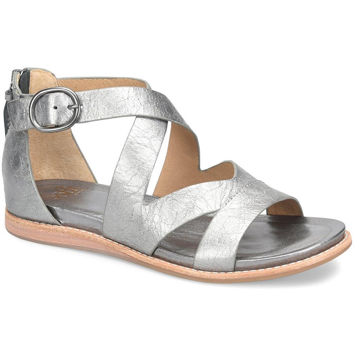 Женские босоножки на ремешках Soffts Mirabelle III серебристого цвета, размер 7,5 (B,M), BHFO 9894