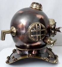 18 "Inch Diving Helmet Solid Steel brass Navy Deep Sea Helmet Antique Replica