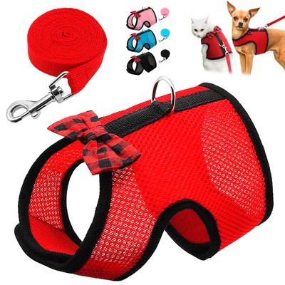 cat jeans jacket harness vest with matching lead leash set