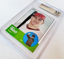 2012 Topps Heritage Mike Trout Rookie Card RC #207 Beckett BGS 9.5 Gem Mint 💎
