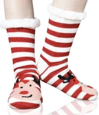 FYC Womens Warm Fuzzy Slipper Socks Fluffy Sherpa Fleece Socks Cozy Non Slip NIP