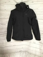 CAMEL CROWN Womens Waterproof Windbreaker Black Jacket Outdoor Hiking US Size S
