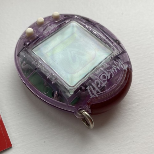Tamagotchi Bandai Wiz 2004 See Through Clear Purple Design Virtual Pet Working - Picture 6 of 12