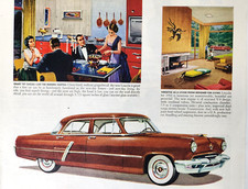 Lincoln Cosmopolitan Vintage Car 1952 Auto Ad Magazine Print Ford Motor