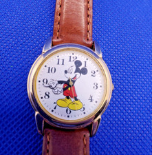 Disney Mickey Mouse Ladies Watch With Leather Band By SII Dead Battery