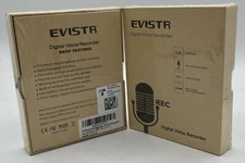 2 EVISTR 16GB Digital Voice Recorder Voice Activated w/ Playback, USB Charger