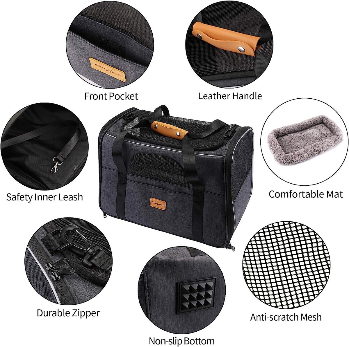 morpilot Sac Transport Chat, Sac Transport Chien Respirant et