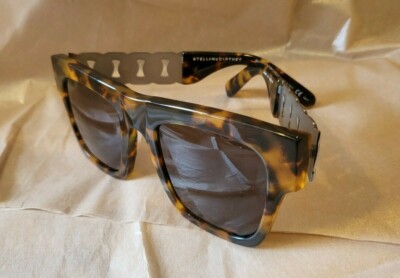 STELLA McCARTNEY NEW AUTHENTC SQ TORTOISE SHELL CHAIN TEMPLE  display picture 1