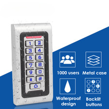 Backlight RFID Door Access Control Reader Keypad 1000 Users Doorbell Smart New