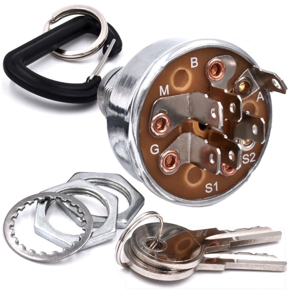 Interruttore D'accensione Per Trattori John Deere 240-280, Con Chiave A - Foto 3