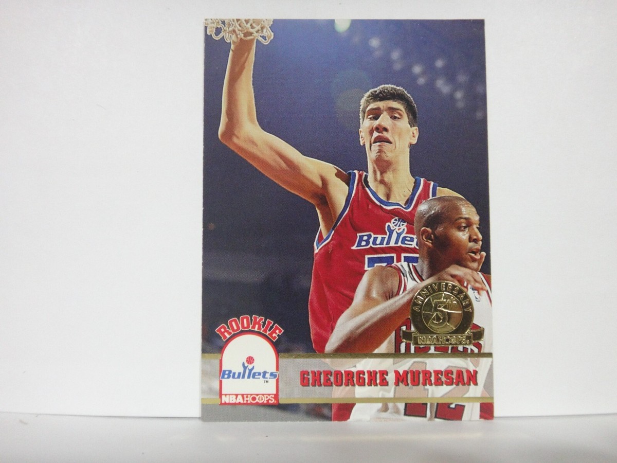 1993-94 NBA Hoops 5th Anniversary Gheorghe Muresan #418 Rookie RC