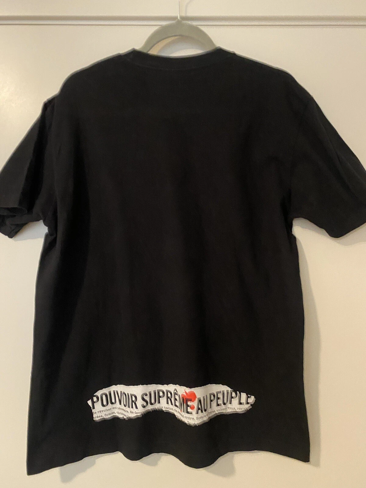 Taille M   Supreme Tee Pouvoir Supreme Au Peuple Noir SS19 Homme