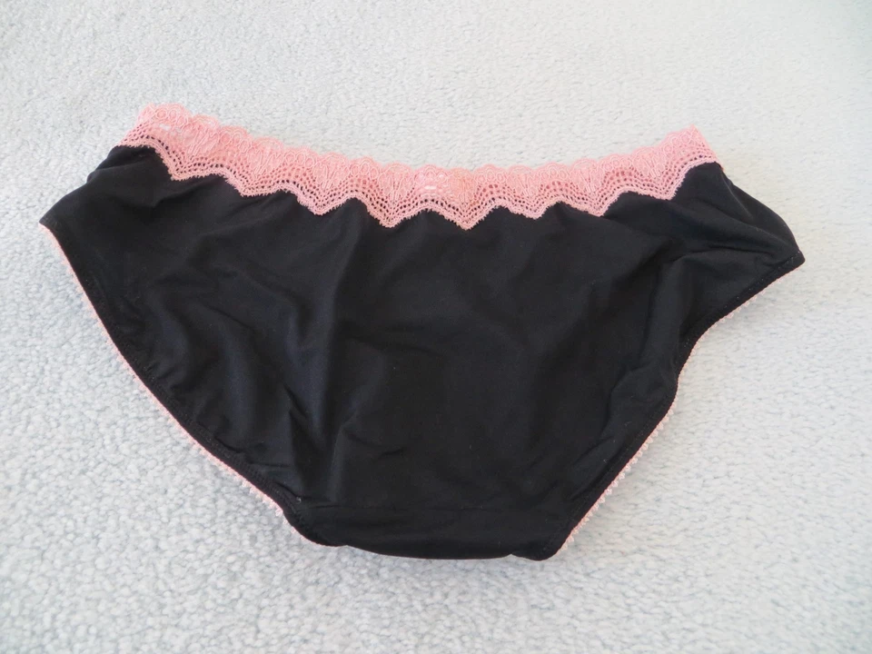 NWT - Jezebel bikinis - pink trim - black - Size S - Image 2 of 3