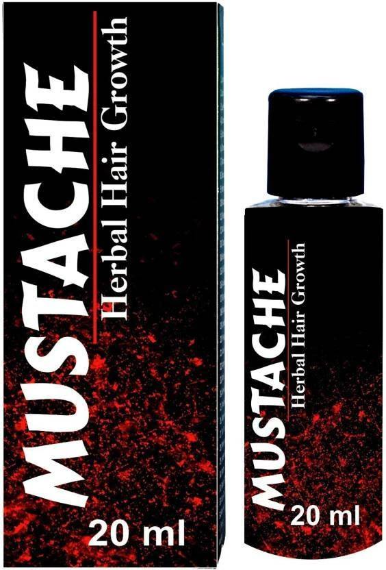 Alcamy Mustache Herbal Hair Growth Oil with Natural Ingredient (20 ml)